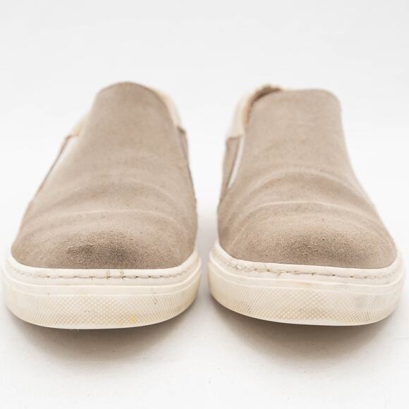 Maiden Lane Tan Suede Slip-On Sneakers Size 38 US 7.5 - Picture 3 of 11